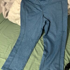 Women’s Capri Blue Workout Bottoms